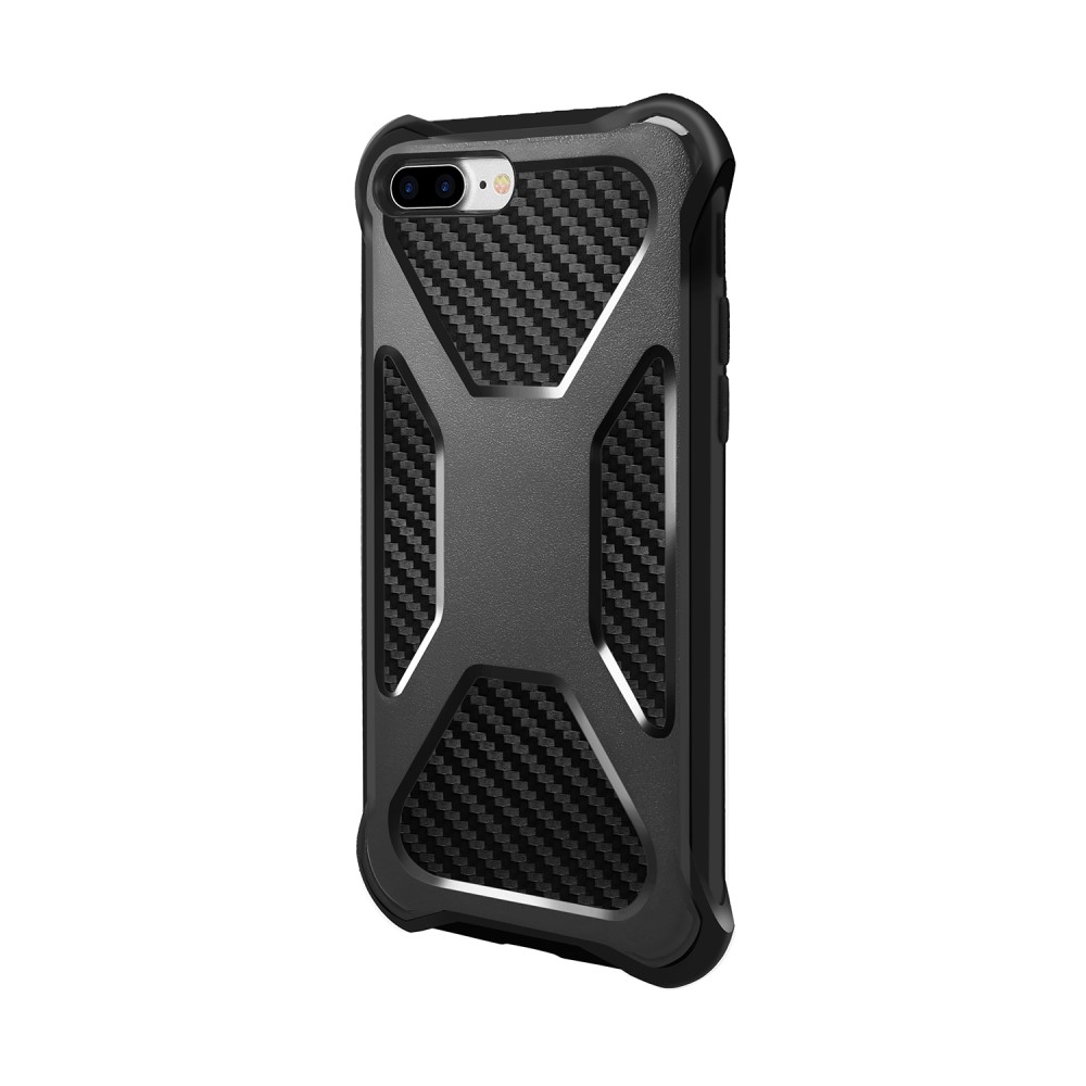 OEM 2-in-1 Mobilskal till iPhone 8 Plus / 7 Plus med bältesfodral - Svart