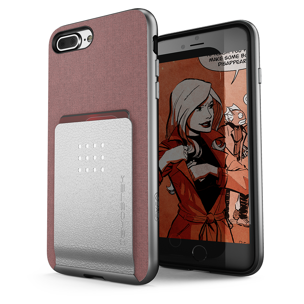 Ghostek Ghostek Exec 2 Skal till iPhone 8 Plus / 7 Plus - Rosa