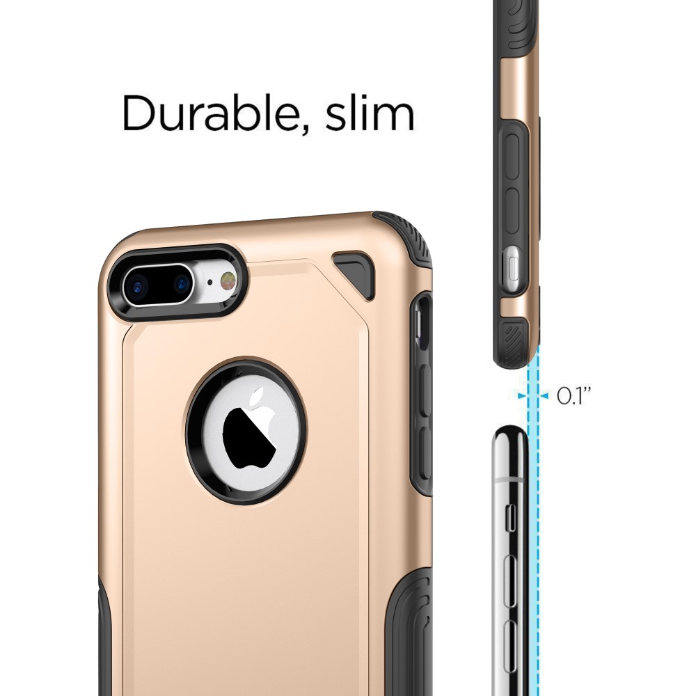OEM Rugged Armor Skal till iPhone 8 Plus / 7 Plus - Gold