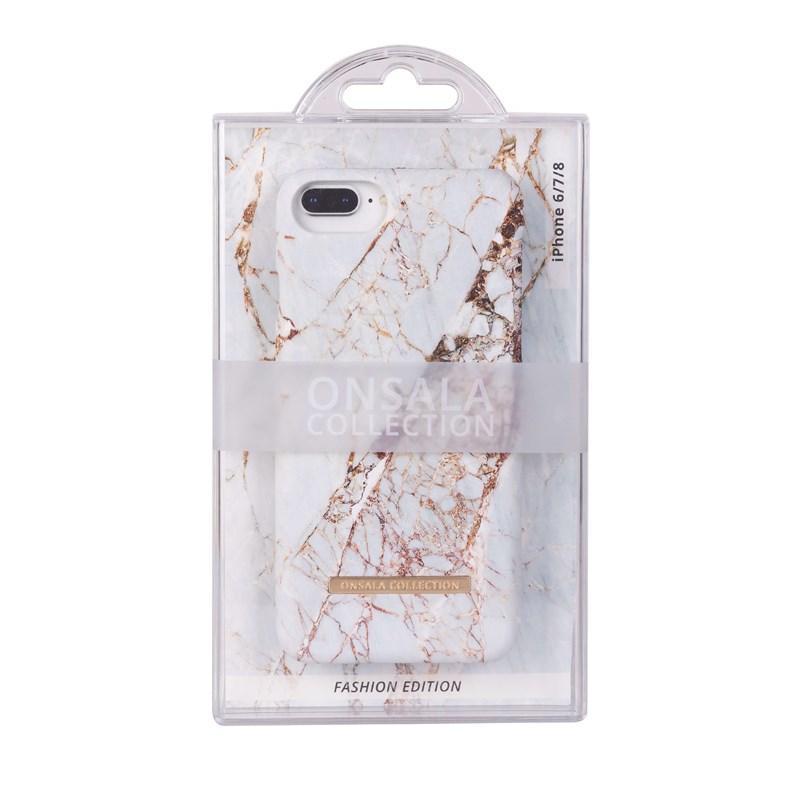 Onsala Onsala Collection mobilskal till iPhone 6/7/8/SE 2020 - White Rhino Marble