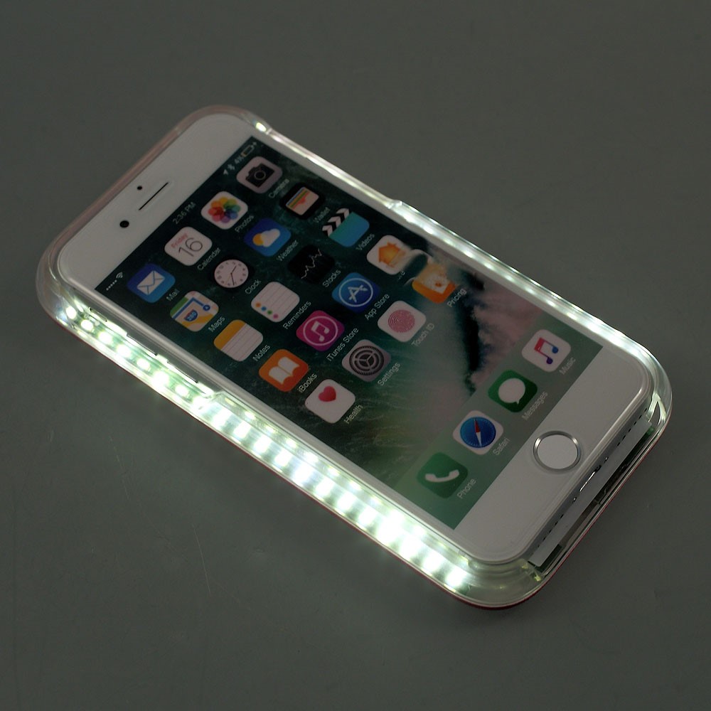 OEM Selfie Illuminated LED Skal till iPhone 7/8/SE 2020 - Vit