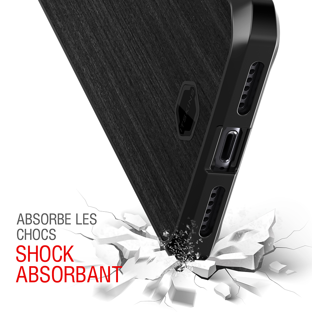 ItSkins Itskins Atom DLX Skal till iPhone XS / X - Wood Svart