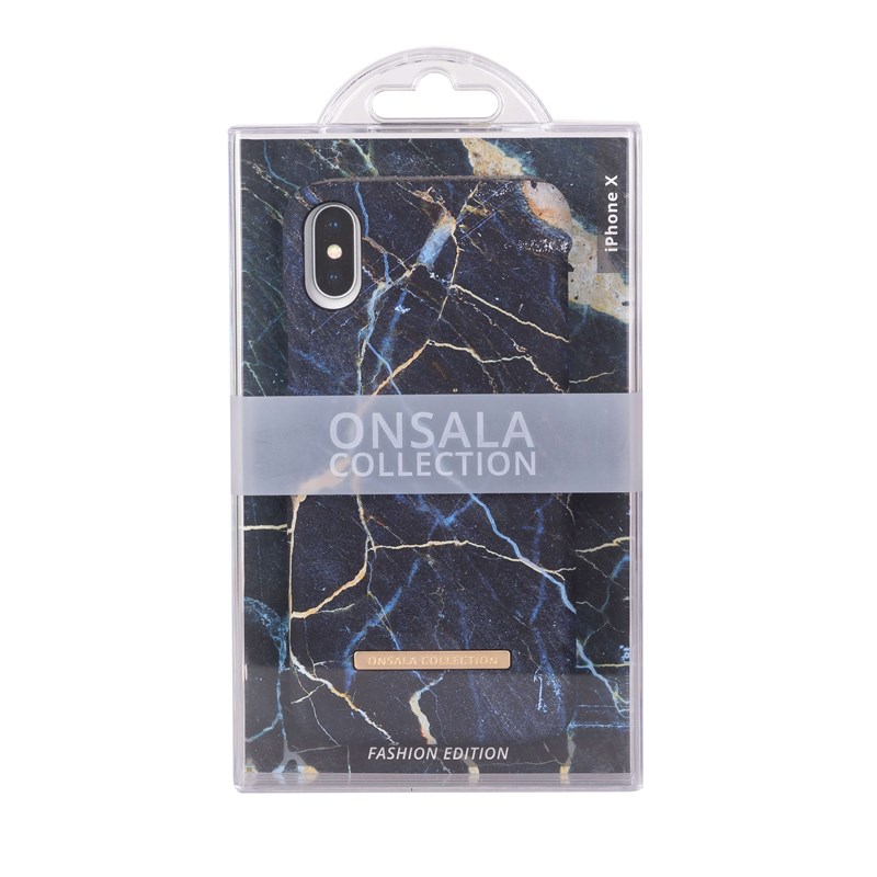 Onsala Collection Onsala Collection mobilskal till iPhone XS / X - Black Galaxy Marble