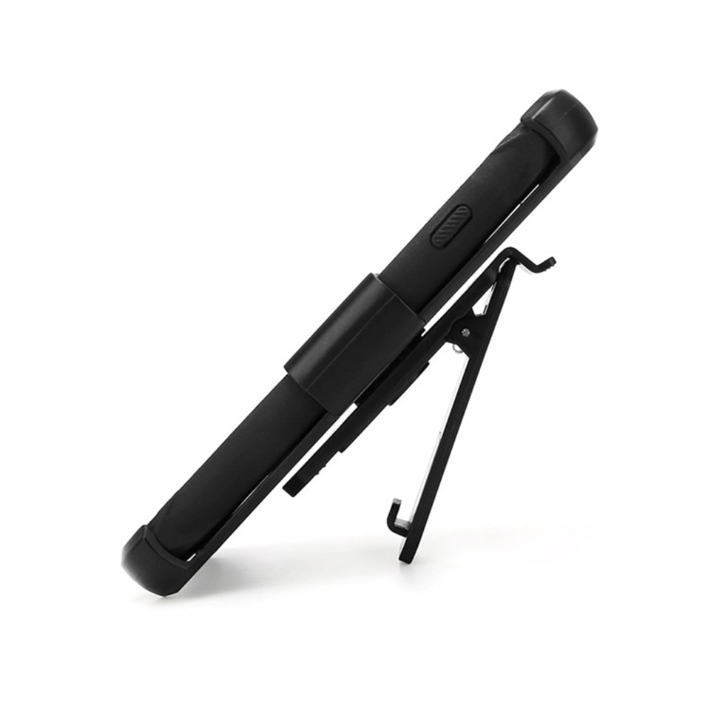 OEM Carbon Fiber Texture 2-in-1 mobilskal med bältesfodral iPhone XS / X - Svart