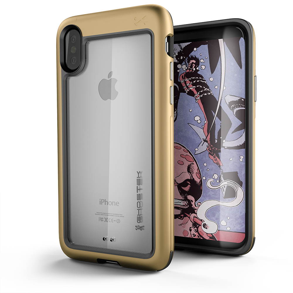 Ghostek Ghostek Atmoic Slim Skal till Apple iPhone XS / X - Gold