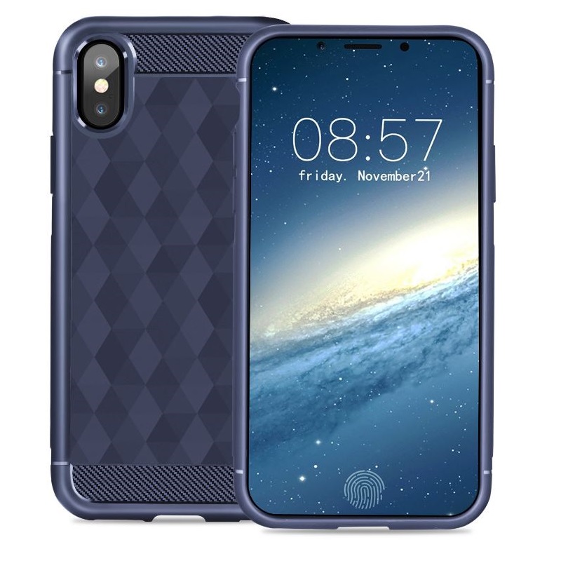 IVSO IVSO Geometric Hexagon Skal till iPhone XS / X - Lila