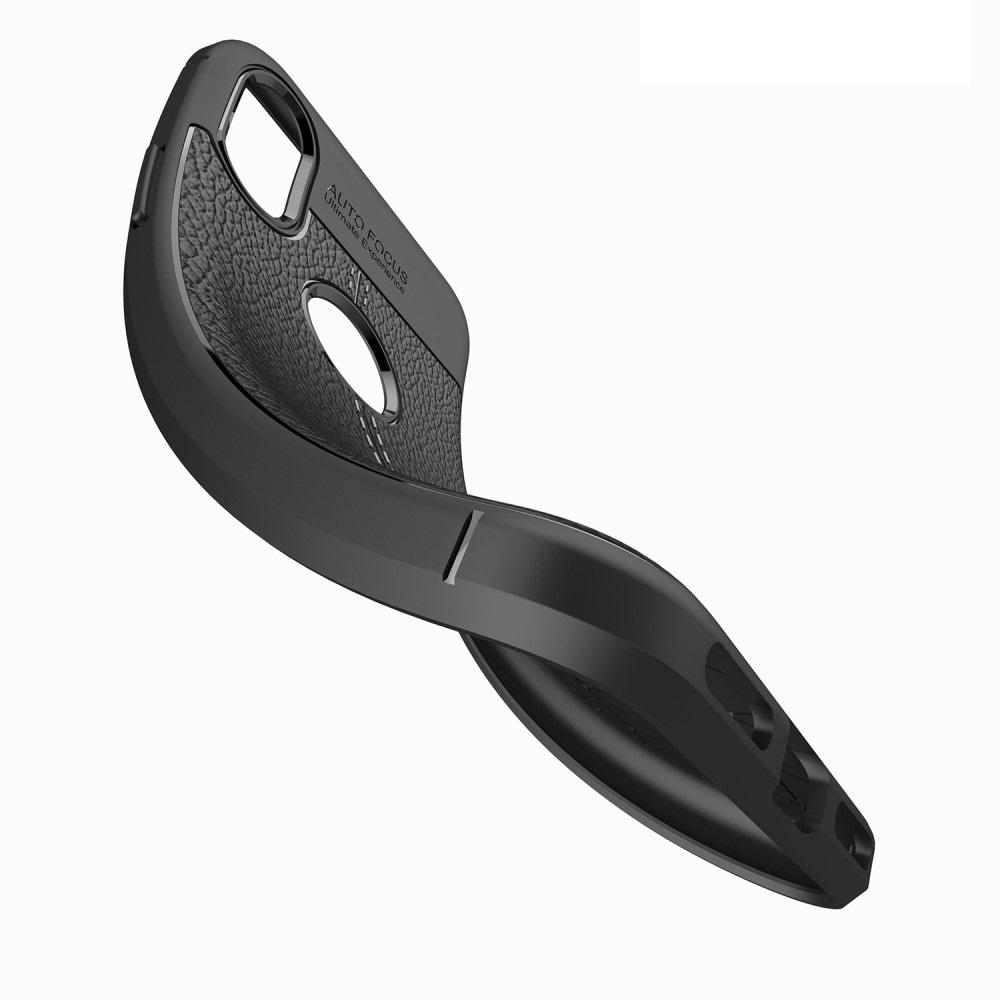 OEM Litchi Skin TPU Mobilskal till iPhone XS / X - Röd