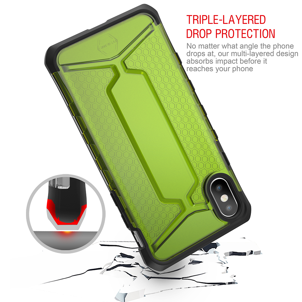 ItSkins Itskins Octane Skal till iPhone XS / X - Grön