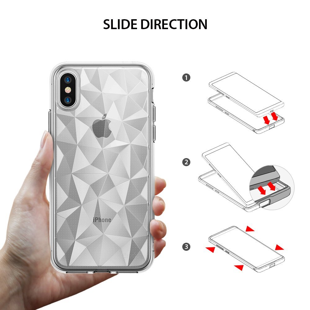 Rearth Ringke Air Prism Skal till Apple iPhone XS / X - Clear