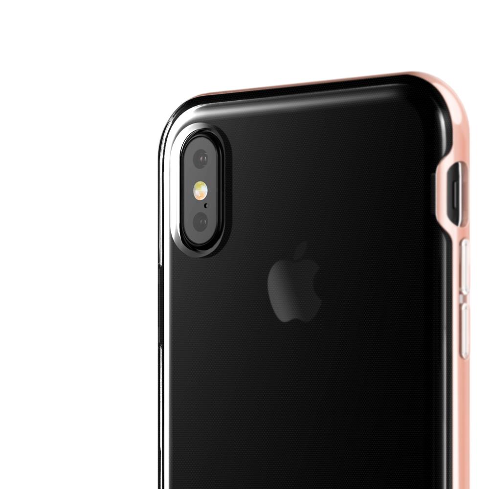 VERUS Verus Crystal Bumper Skal till Apple iPhone XS / X - Rose Gold