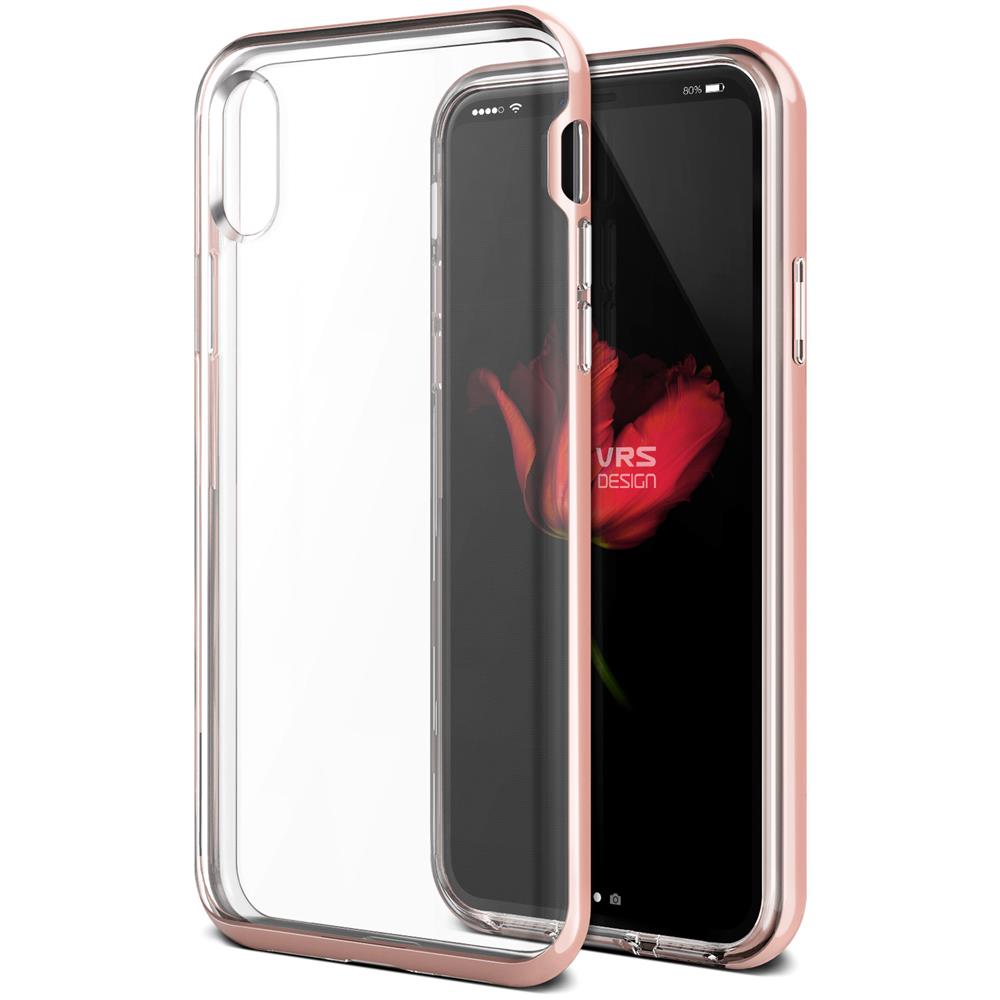 VERUS Verus Crystal Bumper Skal till Apple iPhone XS / X - Rose Gold