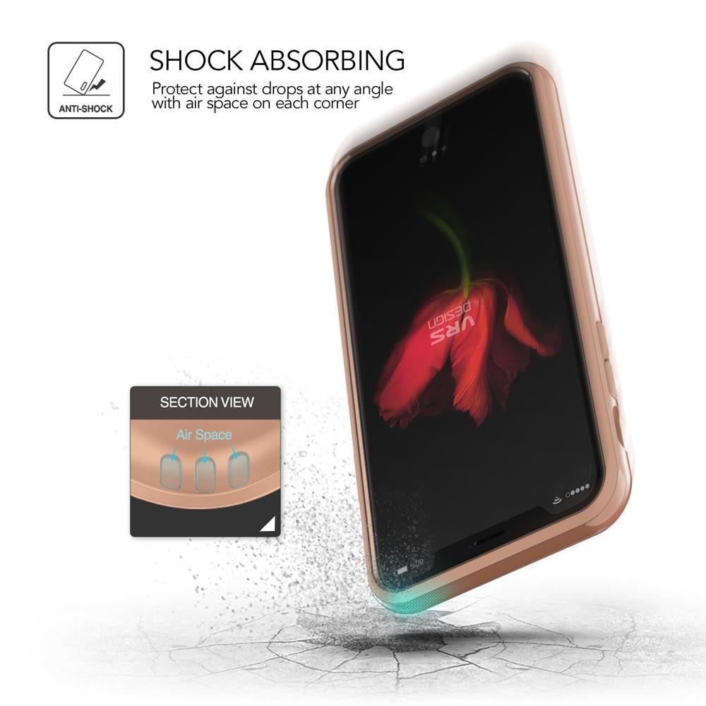 VERUS Verus High Pro Shield Skal till Apple iPhone XS / X - Blush Gold