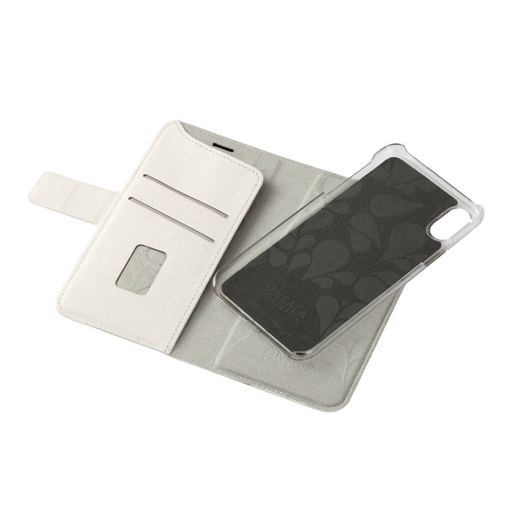 Onsala Collection Onsala iPhone X/Xs Plånboksfodral Saffiano - Vit