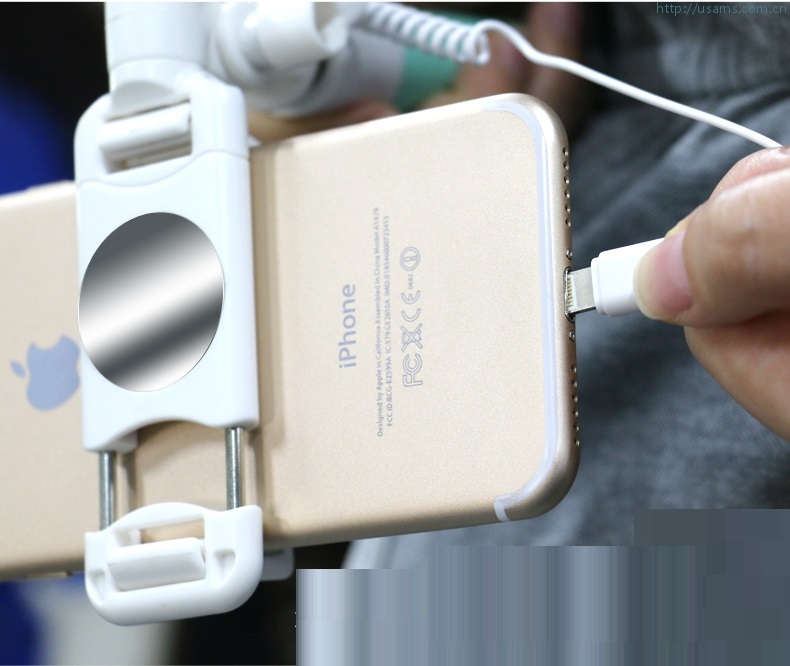 ROCK USAMS Lightning Mirror Selfiestick wire control - Svart