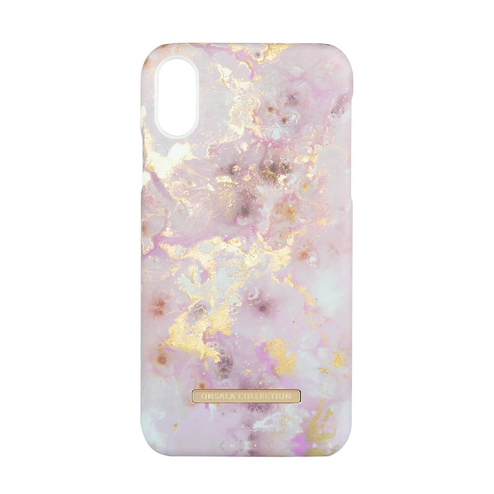 Onsala Onsala Collection mobilskal till iPhone Xs Max - Soft RoseGold Marble