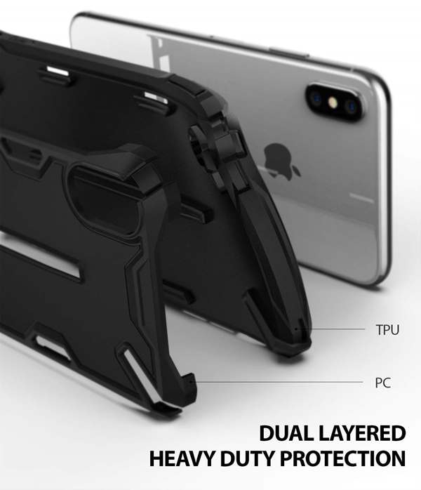 Ringke Ringke Dual X Skal till Apple iPhone XS Max - Svart
