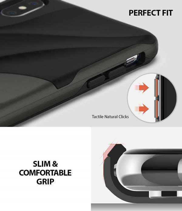 Rearth Ringke Wave Skal till Apple iPhone XS Max - Metallic Chrome