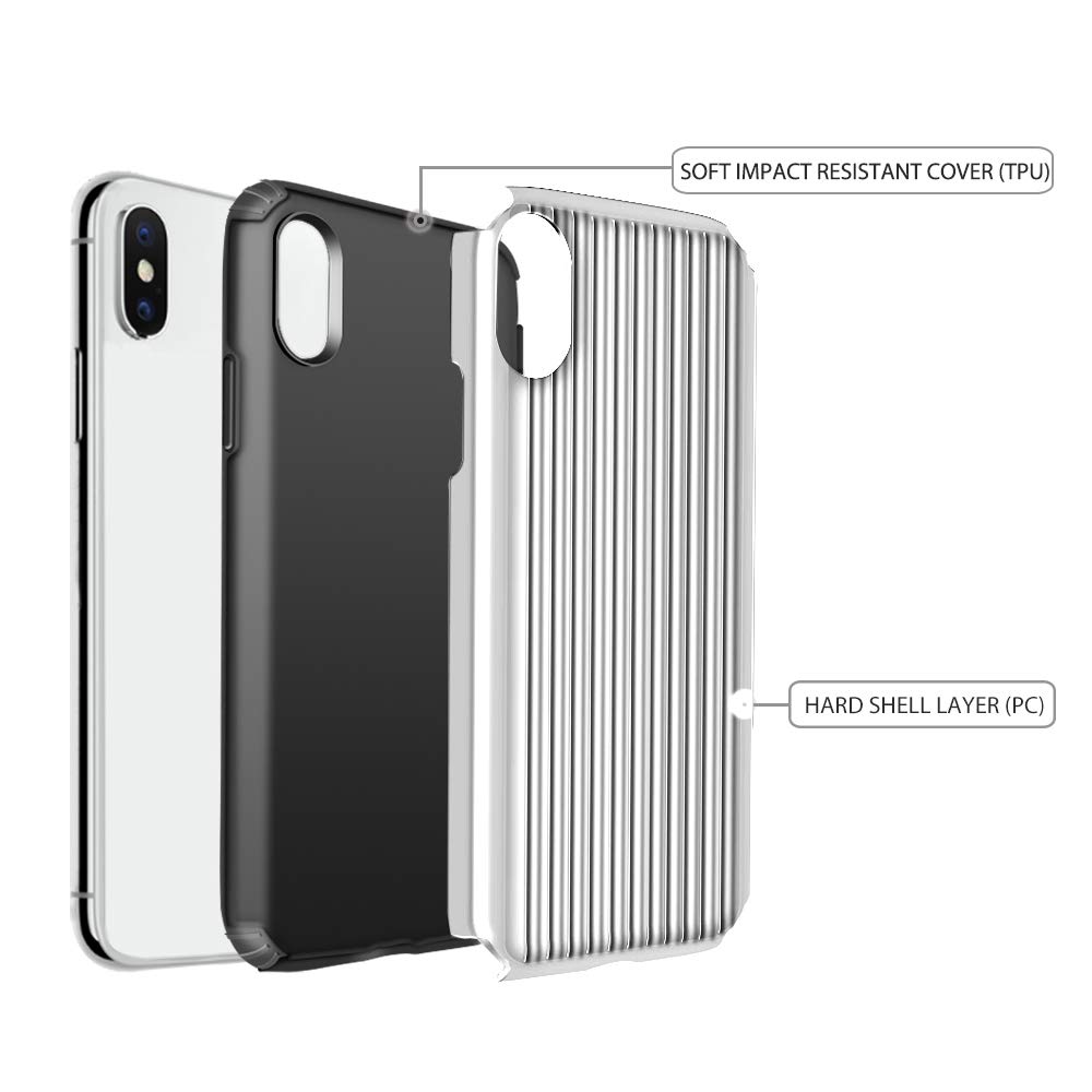 OEM Hybrid Armor Skal till Apple iPhone X/Xs - Silver