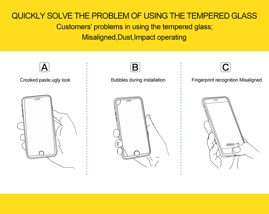 UTGATT1 Easy App Härdat Glas Skärmskydd till iPad 9.7/Air/Air 2/Pro 9.7