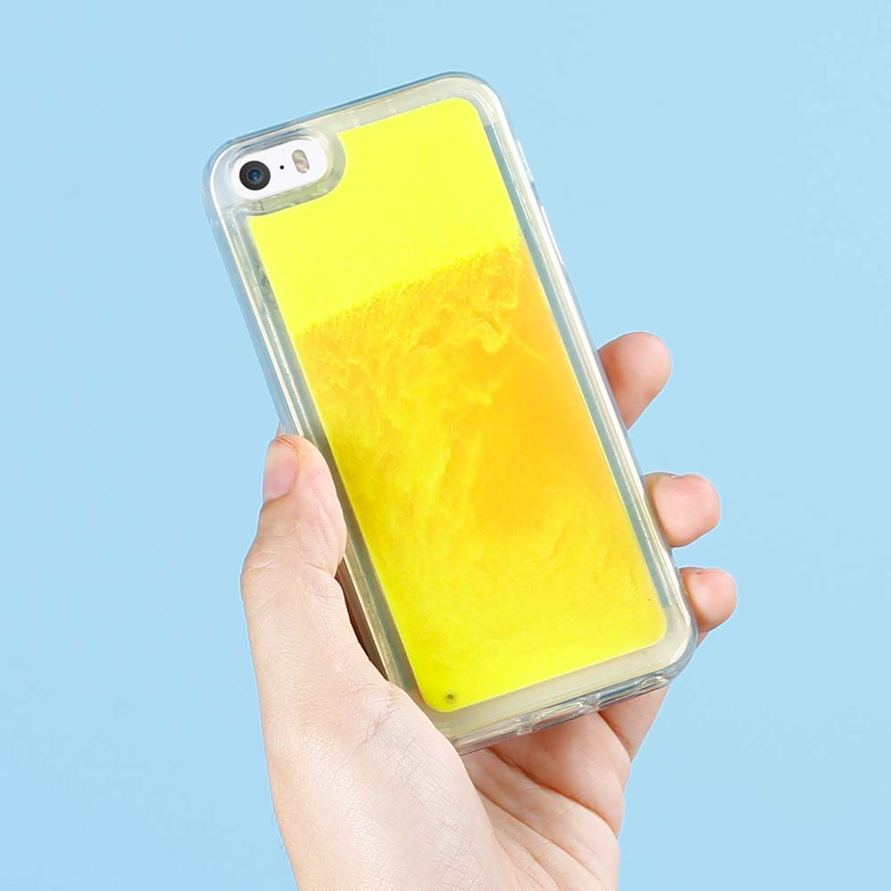 OEM Liquid Neon Sand skal till iPhone 5/5s/SE - Orange