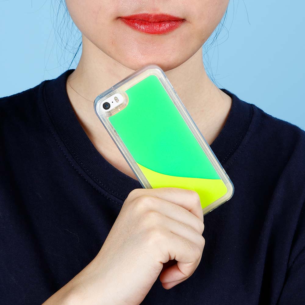 OEM Liquid Neon Sand skal till iPhone 7 Plus & iPhone 8 Plus - Grön