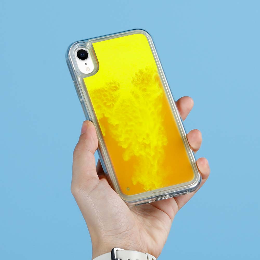 OEM Liquid Neon Sand skal till iPhone XR - Orange