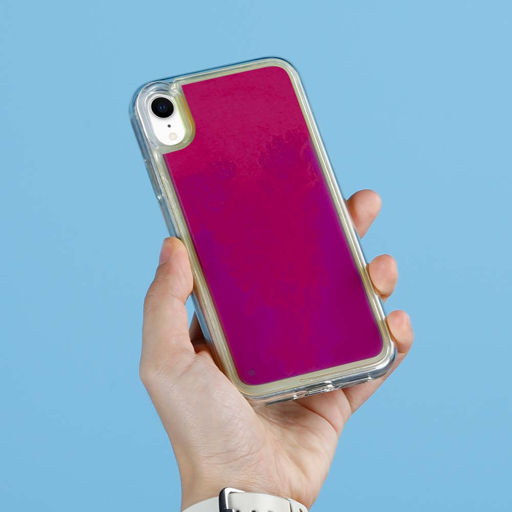 OEM Liquid Neon Sand skal till iPhone XR - Violet