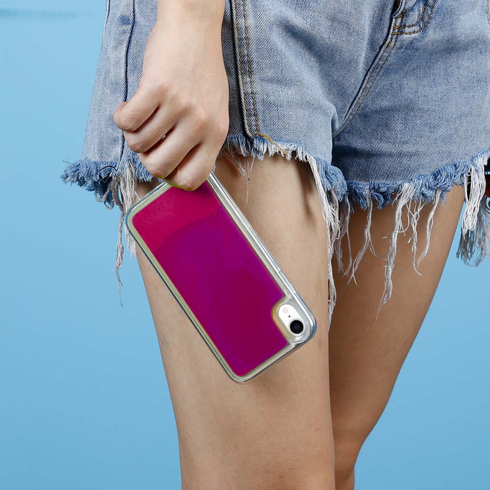 OEM Liquid Neon Sand skal till iPhone XR - Violet