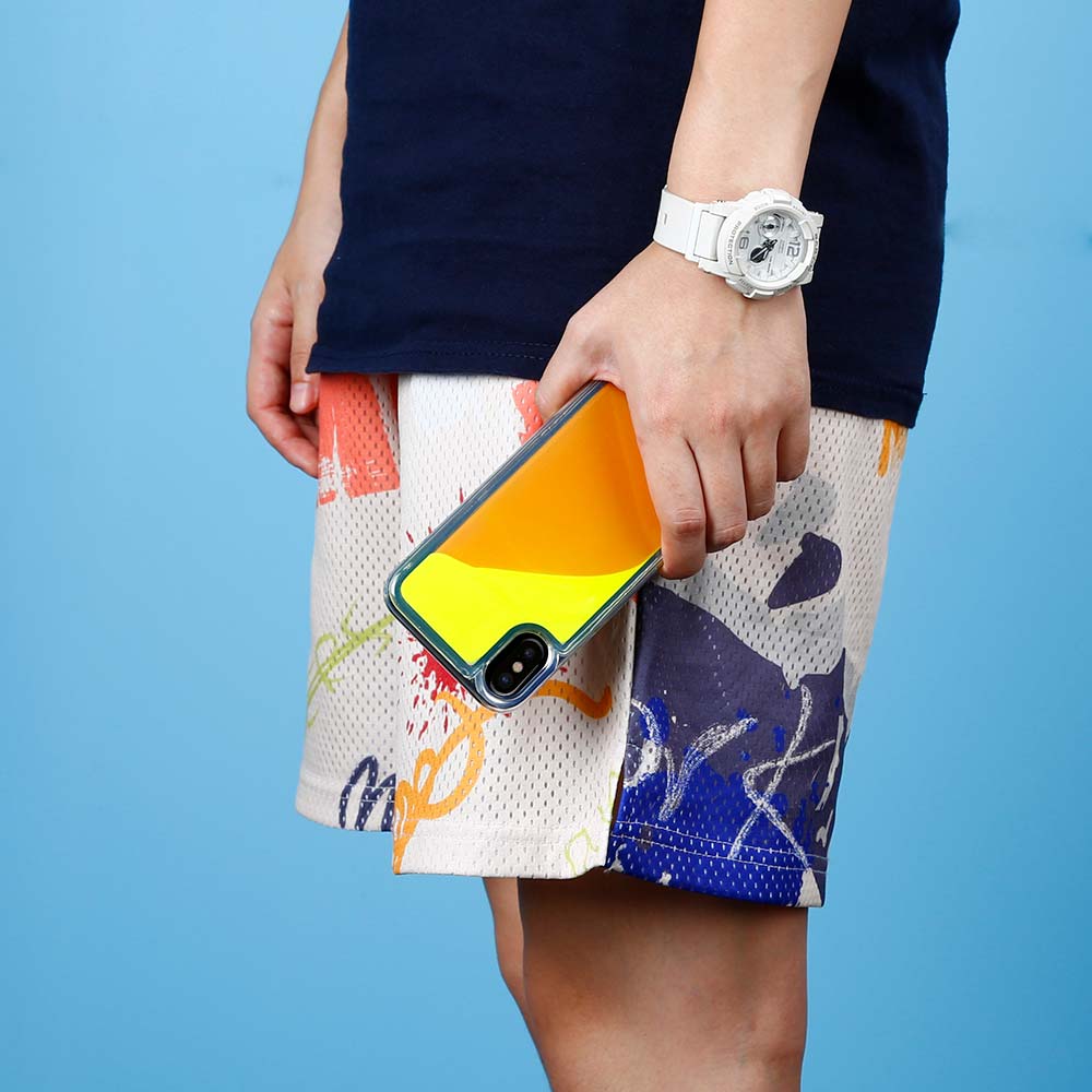 OEM Liquid Neon Sand skal till iPhone X - Orange