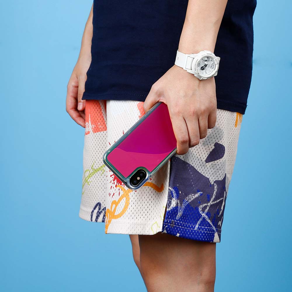 OEM Liquid Neon Sand skal till iPhone X - Violet