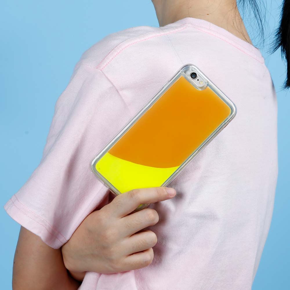 OEM Liquid Neon Sand skal till iPhone 6/6s Plus - Orange