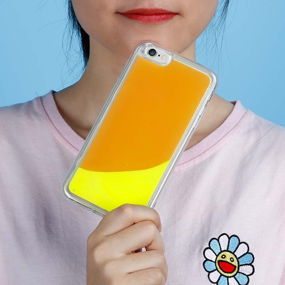 OEM Liquid Neon Sand skal till iPhone 6/6s Plus - Orange