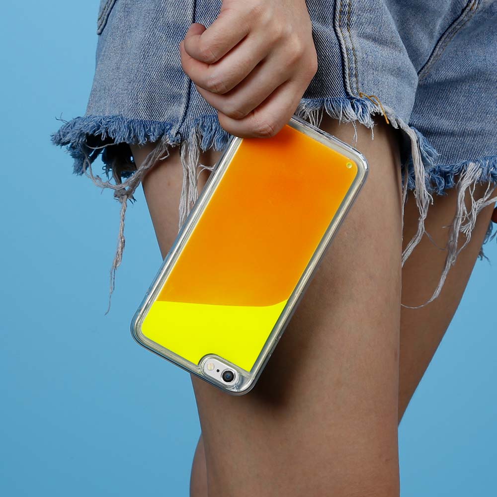 OEM Liquid Neon Sand skal till iPhone 6/6s Plus - Orange