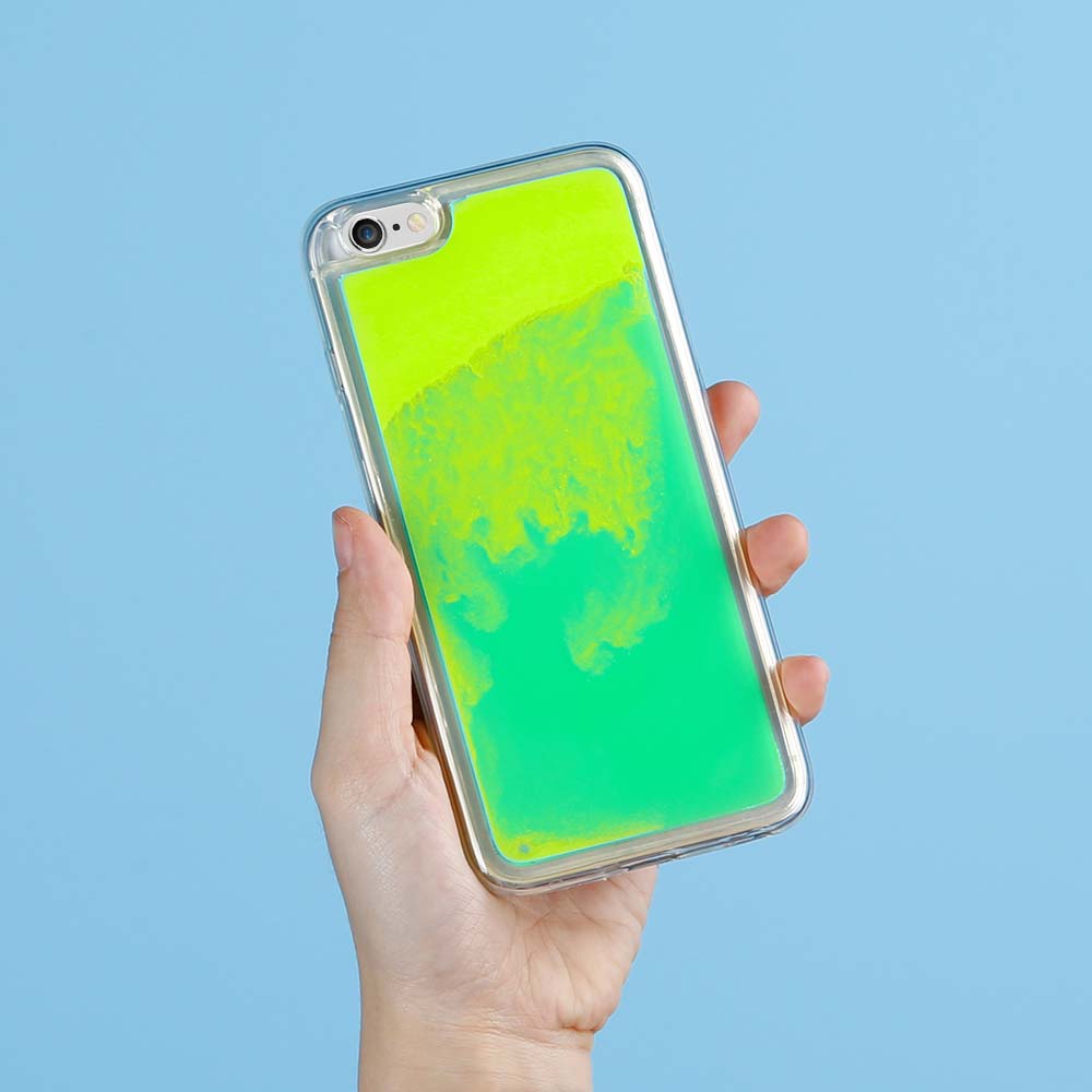 OEM Liquid Neon Sand skal till iPhone 6/6s Plus - Grön