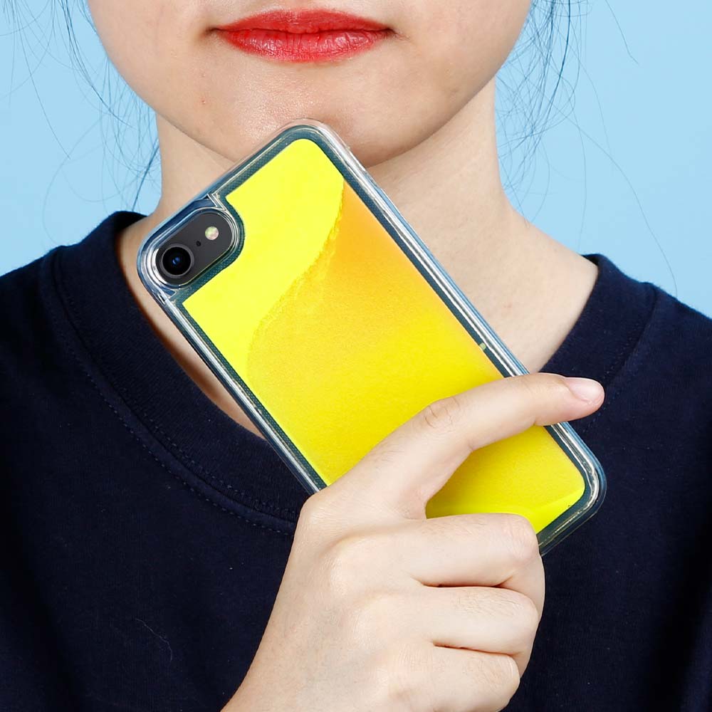 OEM Liquid Neon Sand skal till iPhone 6/7/8/SE 2020 - Orange