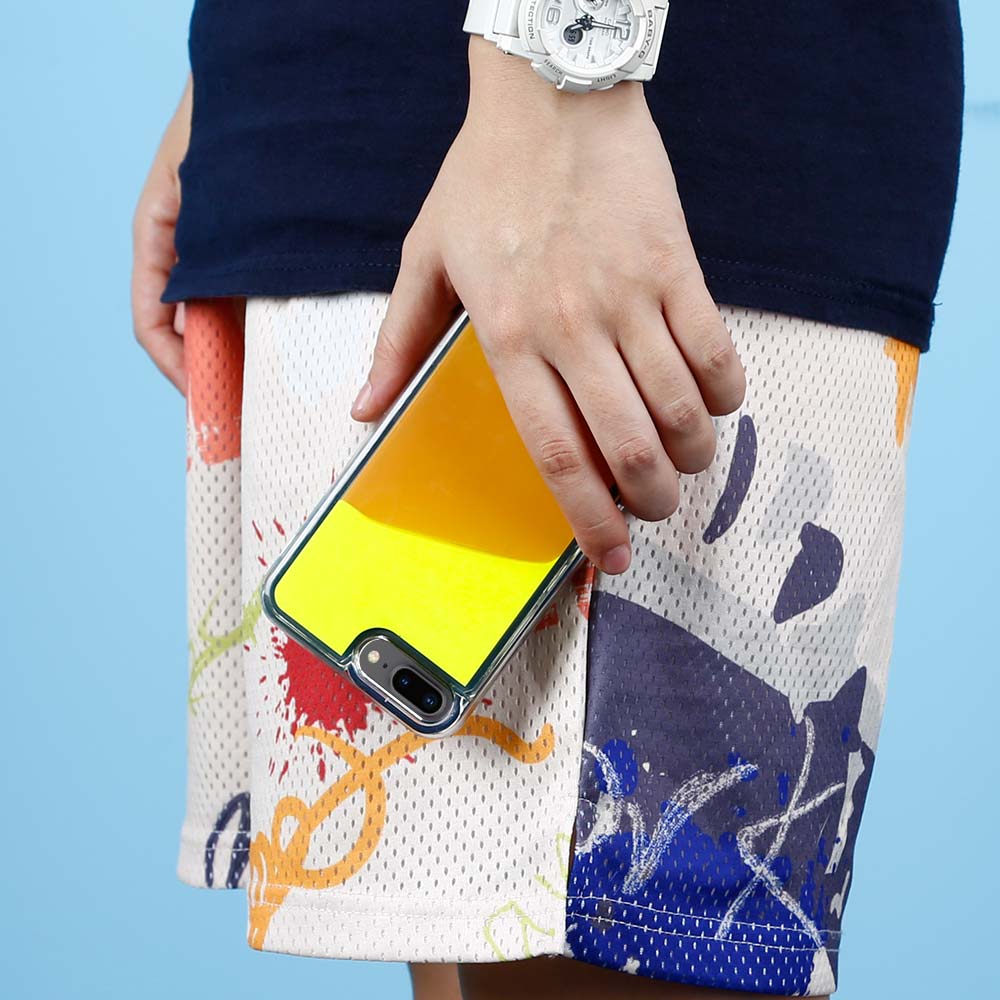 OEM Liquid Neon Sand skal till iPhone 7 Plus & iPhone 8 Plus - Orange