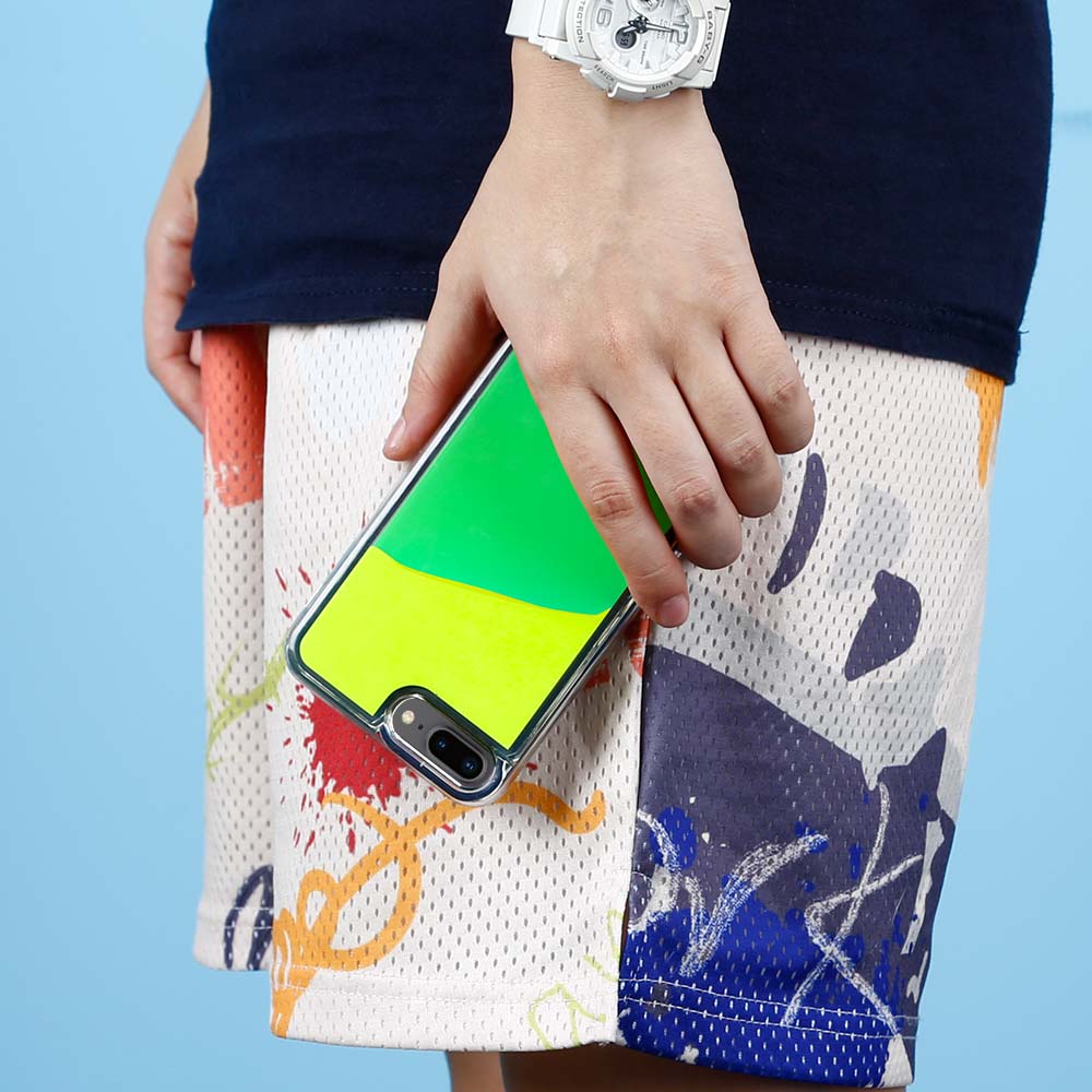 OEM Liquid Neon Sand skal till iPhone 7 Plus & iPhone 8 Plus - Grön