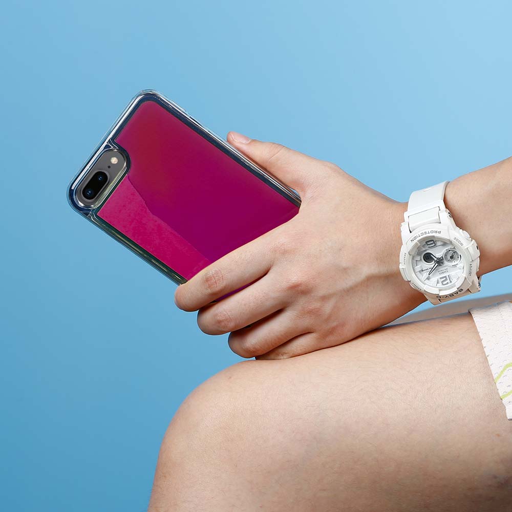 OEM Liquid Neon Sand skal till iPhone 7 Plus & iPhone 8 Plus - Violet