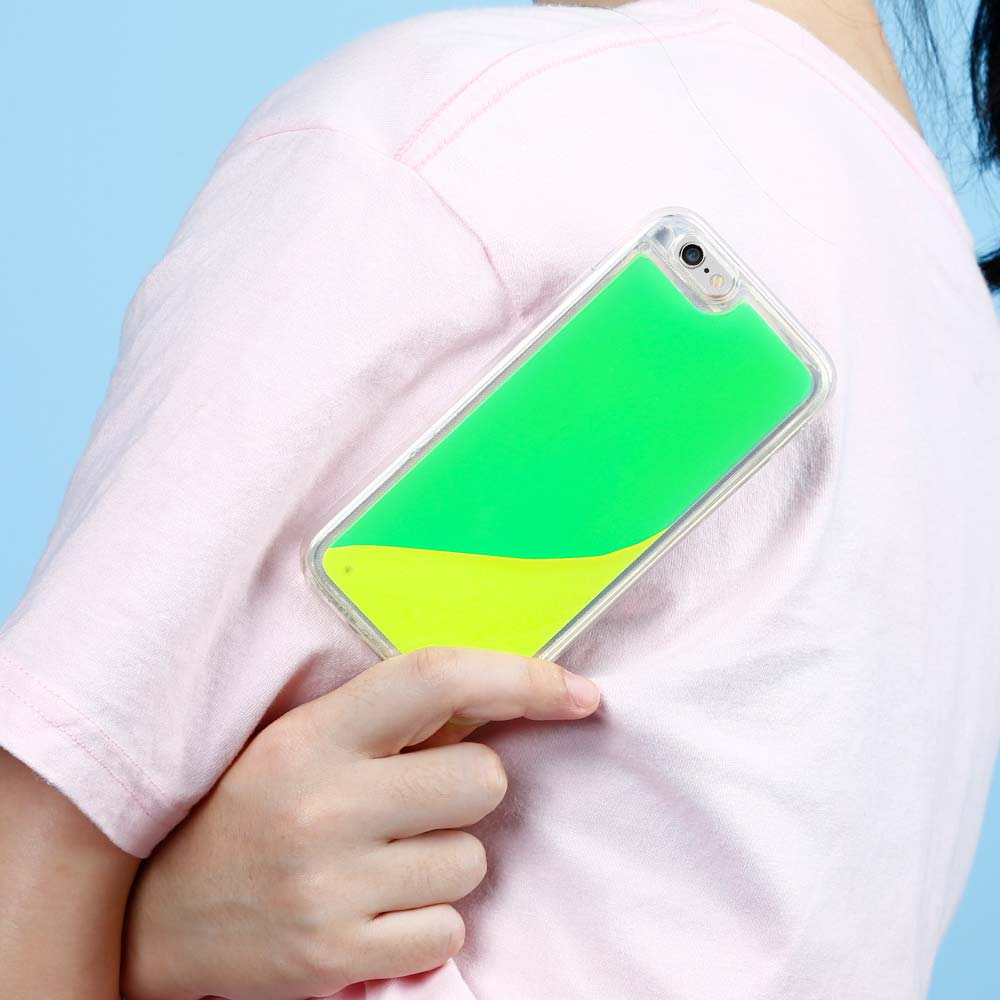 OEM Liquid Neon Sand skal till iPhone 6/6s - Grön