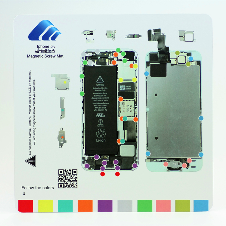 OEM Magnetisk skruvmatta till iPhone 5S