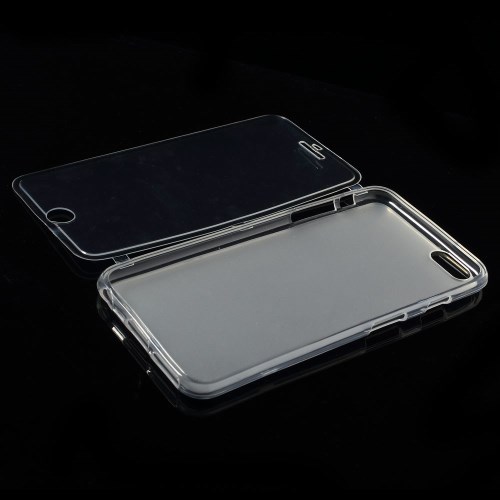 Mercury Flexiskal + Front Flap Case till Apple iPhone 6(S) Plus - Transparent