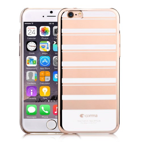 Comma Comma baksideskal till iPhone 6 Randig Guld