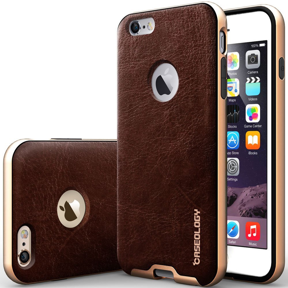Caseology Caseology Bumper Frame Skal till Apple iPhone 6(S) Plus- Brun