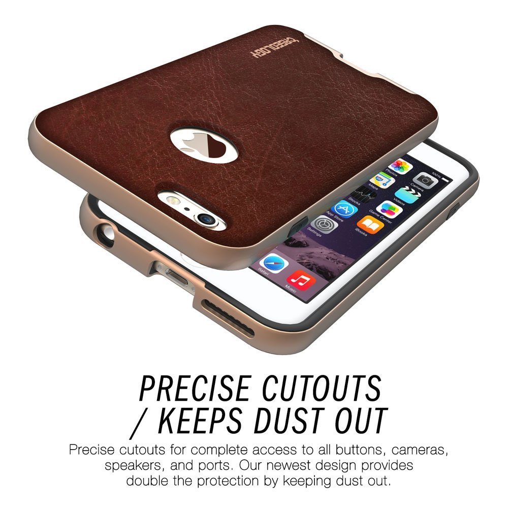 Caseology Caseology Bumper Frame Skal till Apple iPhone 6(S) Plus- Brun