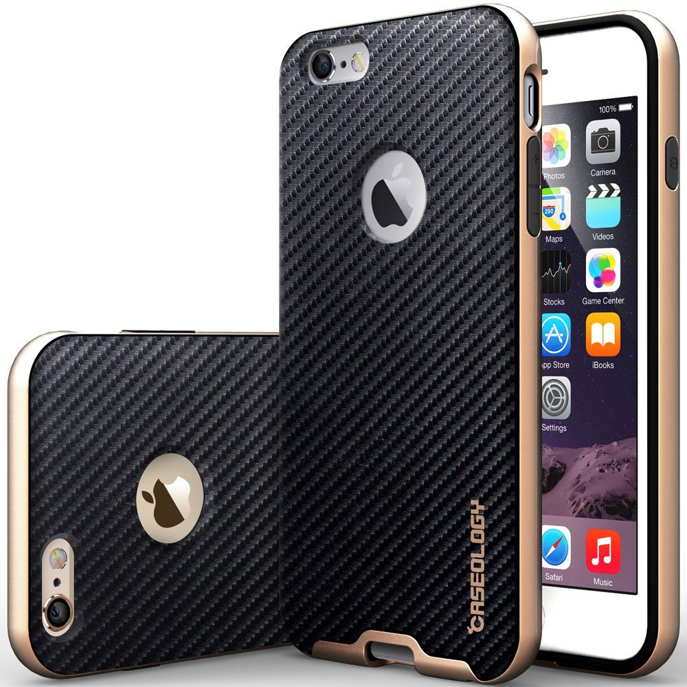 Caseology Caseology Bumper Frame Skal till Apple iPhone 6(S) Plus - Carbon Svart