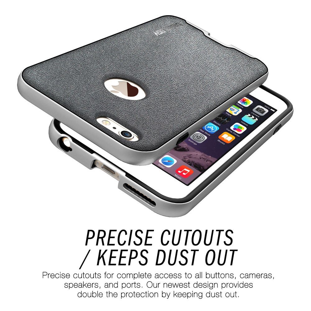 Caseology Caseology Bumper Frame Skal till Apple iPhone 6(S) Plus - MörkGrå