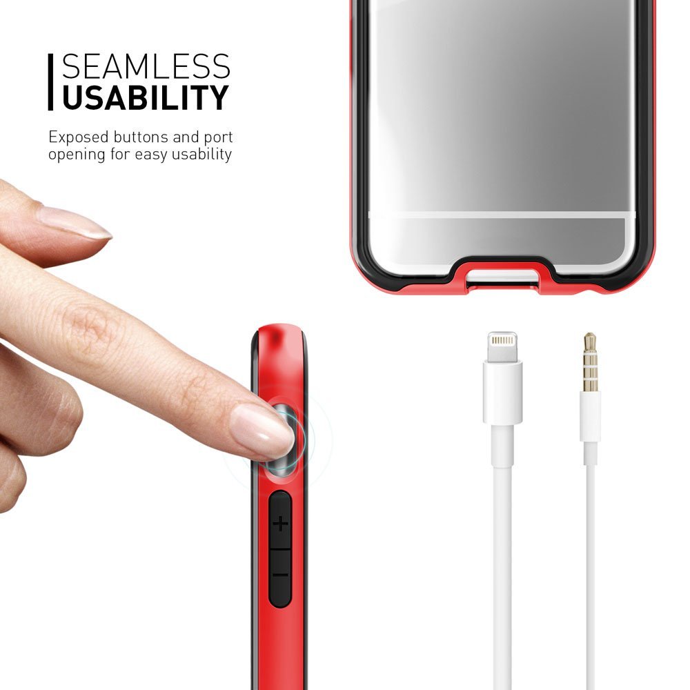 Caseology Caseology Fusion Bumper Skal till Apple iPhone 6 / 6S - Röd