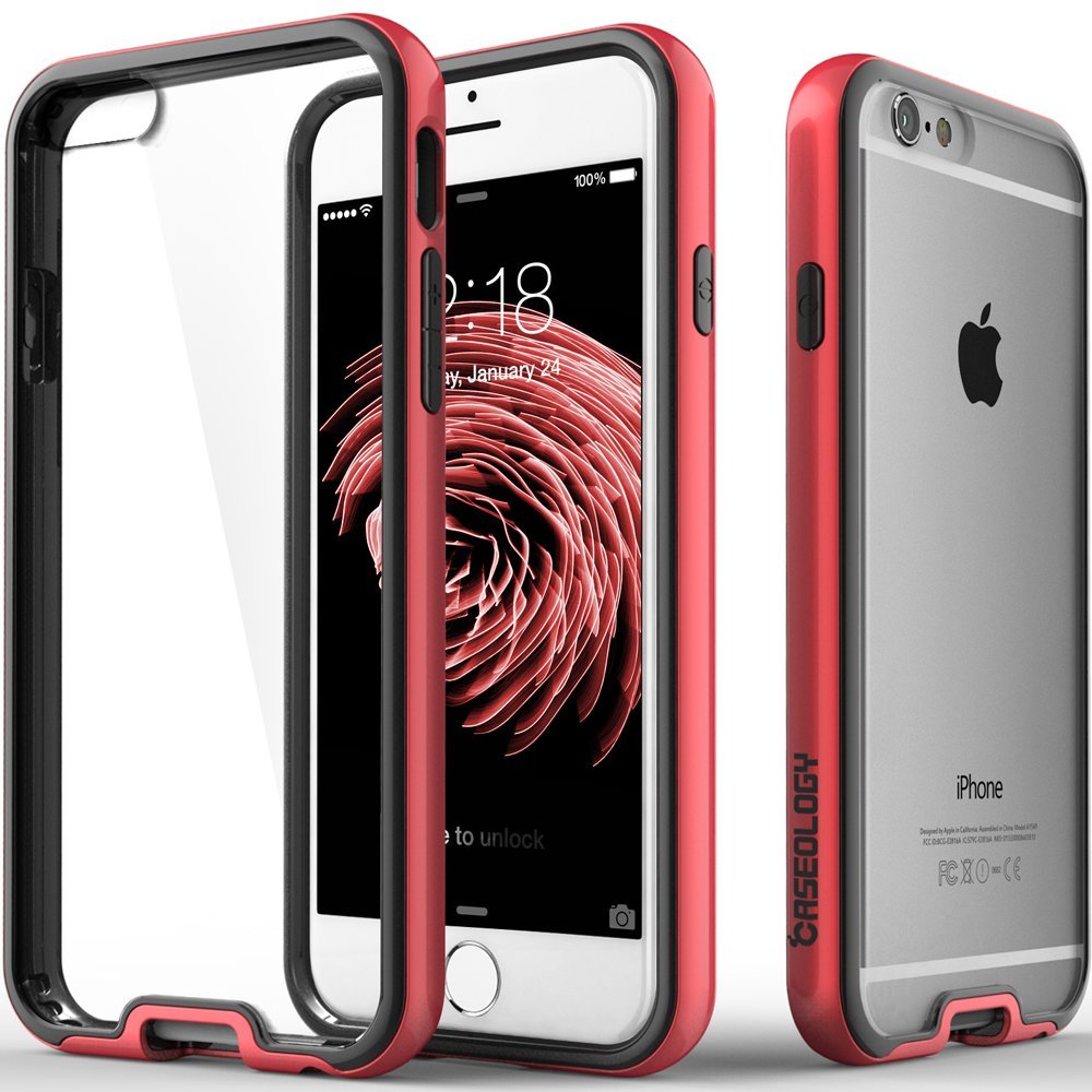 Caseology Caseology Fusion Bumper Skal till Apple iPhone 6 / 6S - Röd