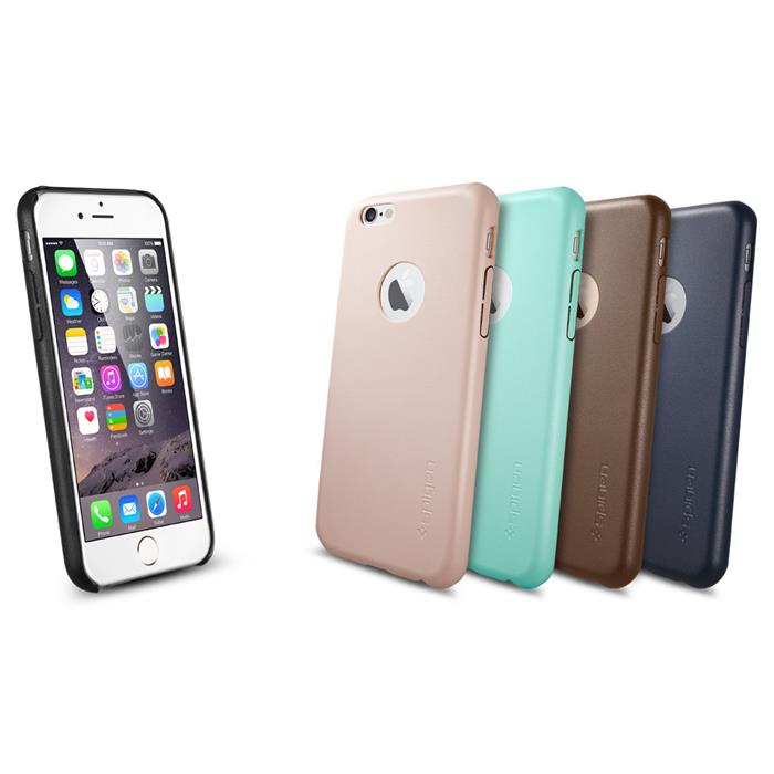 Spigen SPIGEN Leather Fit Skal till Apple iPhone 6/6S (Mint)