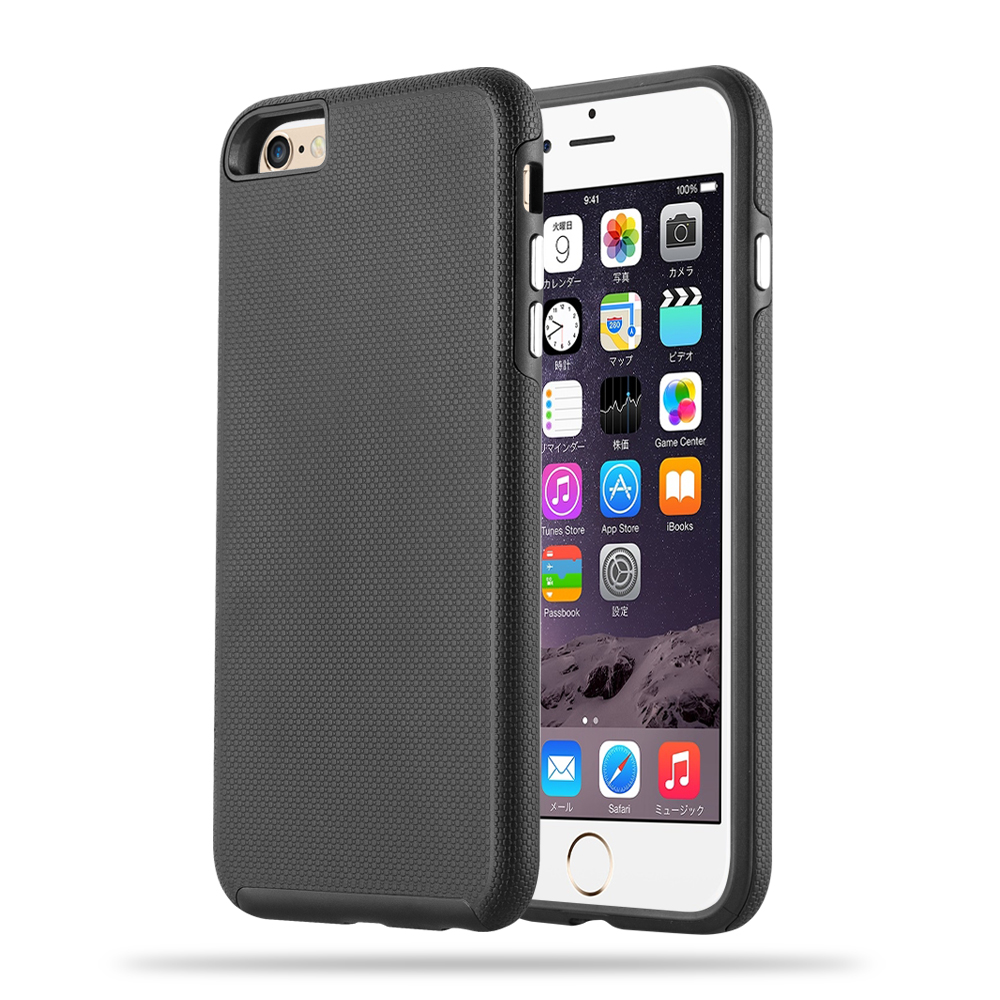 OEM Shockproof Combo Skal till Apple iPhone 6(S) Plus (Svart)